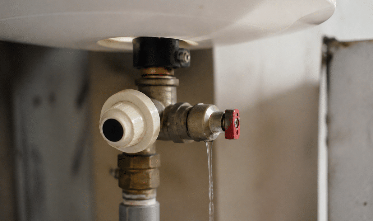 Groupe securite chauffe eau avec fuite d'eau continue